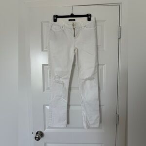 White House Black Market Slim Crop White Pants
